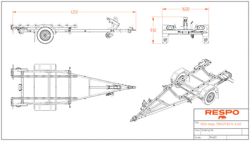 Respo 750RS Pioner – mittapiirros
