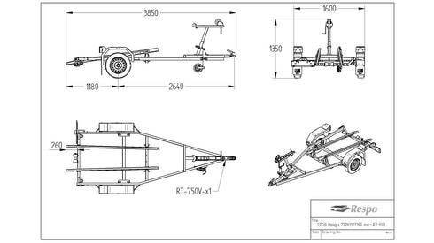 Respo 750V391T160 Jet – mittapiirros