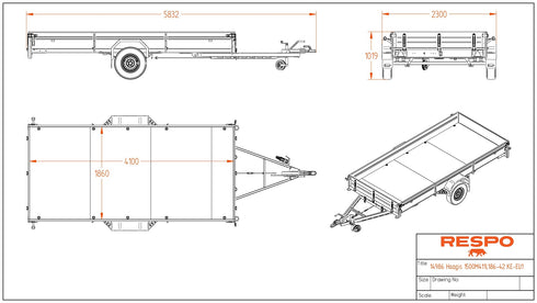 Respo 1500M411L186 – mittapiirros