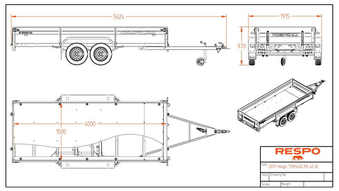 Respo 750M402L150 – mittapiirros