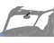 Rear View Convex Mirror for GENERAL, Vehicle Frame Mounted, Qty 1