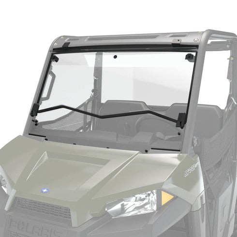 Polycarbonate Flip-Down Full Windshield, Clear