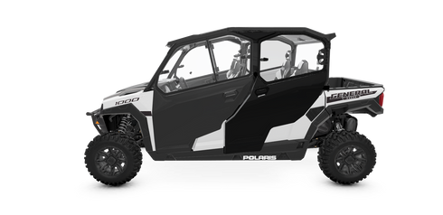 Hinged Window Premium Full Doors for GENERAL, Rear, Poly, Set of 2