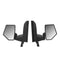 Side View Adjustable Folding Mirrors for Polaris XPEDITION, Vehicle Frame Mounted, Set of 2