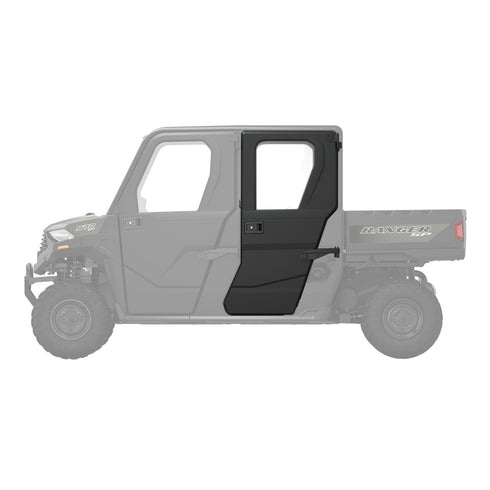 Manual Crank Window Doors for RANGER CREW SP 570, Rear, Poly, Set of 2