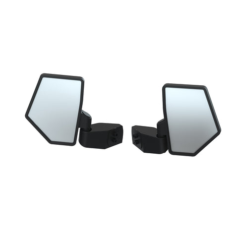 Side View Adjustable Mirrors, Door Mounted, Set of 2