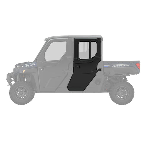 Pro Shield Manual Crank Window Doors for RANGER CREW XP 1000 & PRO XD CREW, Rear, Poly, Set of 2