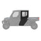 Pro Shield Manual Crank Window Doors for RANGER CREW XP 1000 & PRO XD CREW, Rear, Poly, Set of 2