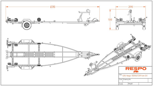 Respo 1500V661T209 – mittapiirros