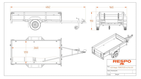 Respo 750M271L125 PLH – mittapiirros