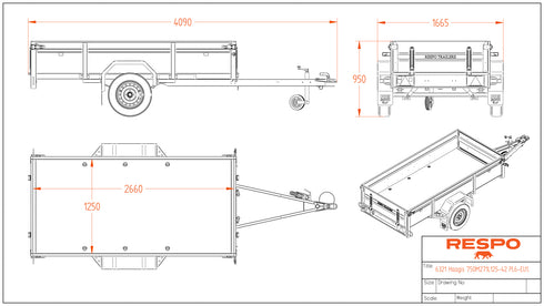 Respo 750M271L125 PLH – mittapiirros