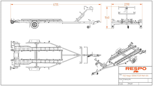 Respo 1350V671T229 Pioner Multi III – mittapiirros