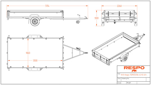 Respo 750M351L186 – mittapiirros