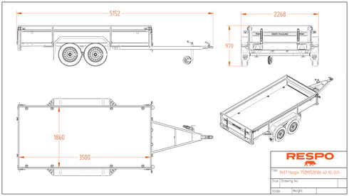 Respo 750M352B186 – mittapiirros