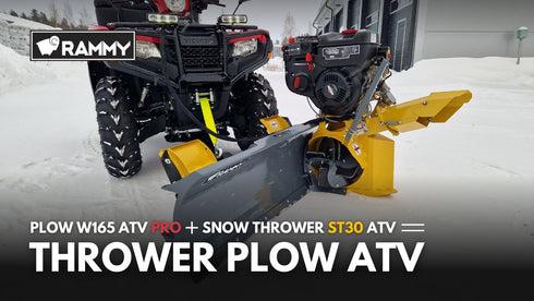 Rammy Thrower Plow ATV